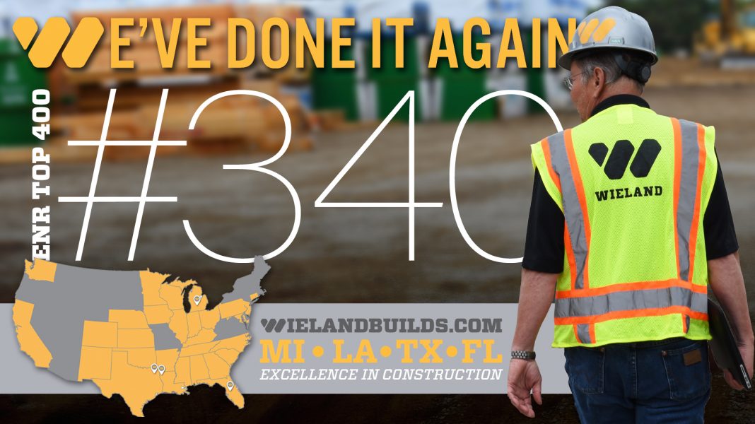 Wieland made enr s top 400 contractors in america wieland
